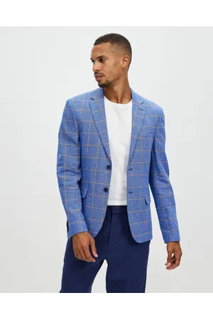 Marcs Levings Linen Check Blazer - Suits & Blazers Levings Linen Check Blazer
