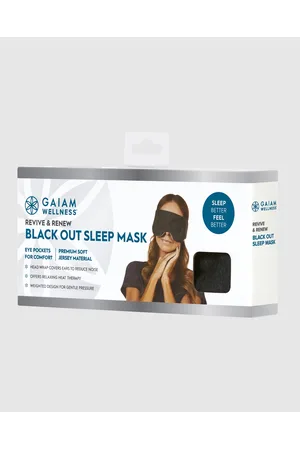 Gaiam Revive And Renew Black Out Sleep Mask - Gym & Yoga Revive And Renew Black Out Sleep Mask