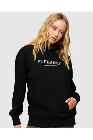 Superdry Code Heraldry Oversized Hoodie - Sweats & Hoodies Code Heraldry Oversized Hoodie