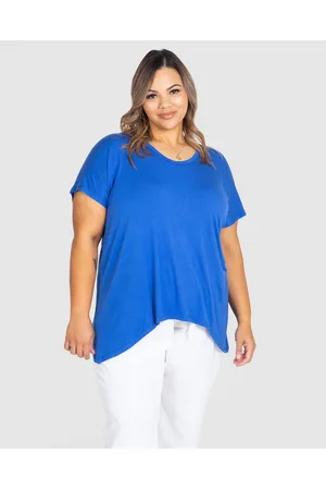Love Your Wardrobe Amira Extended Sleeve Swing Tee - Short Sleeve T-Shirts Amira Extended Sleeve Swing Tee