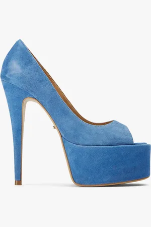 Tony Bianco Jolee Blue Suede Heels