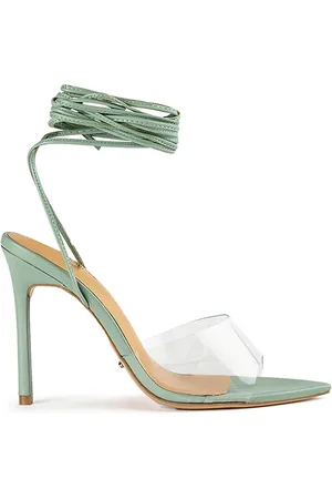 Tony Bianco Mistique Clear Vinylite/Mint Nappa Heels