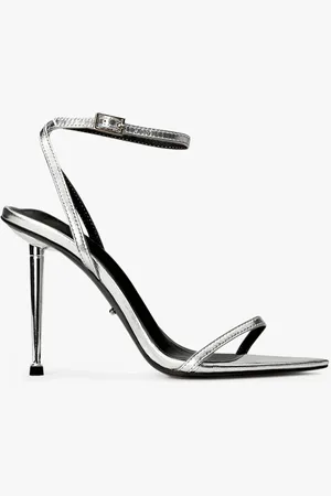 Tony Bianco Myra Silver Nappa Metallic Heels