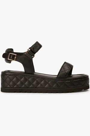 Tony Bianco Zahara Black Nappa Sandals