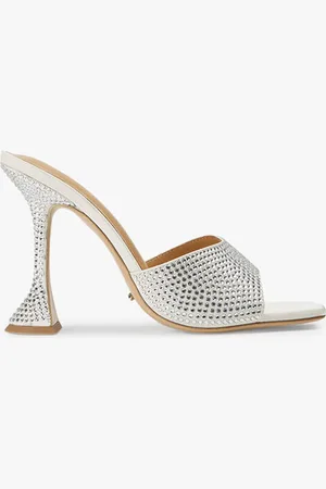 Tony Bianco Serri Ivory Satin Heels