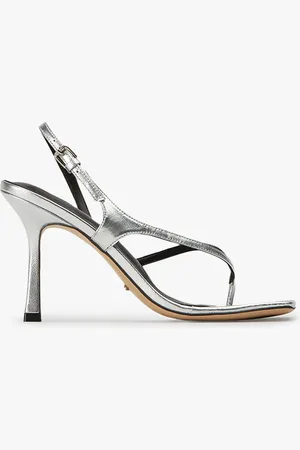 Tony Bianco Lincoln Silver Nappa Metallic Heels