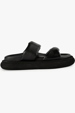 Tony Bianco June Black Nappa Sandals
