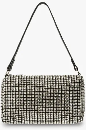 Tony Bianco Moma Clear Crystal Mini Handbags
