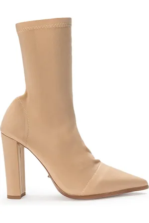 Tony Bianco Lila Nude Lycra Ankle Boots