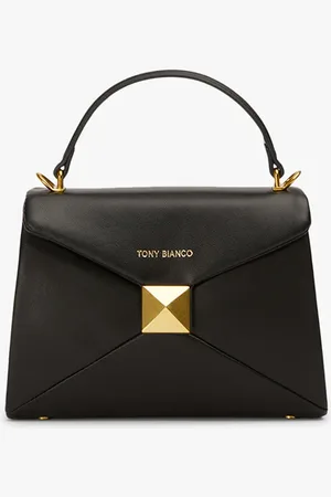 Tony Bianco Eve Black Hi Shine Mini Handbags