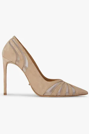 Tony Bianco Arrow Blush Suede Heels