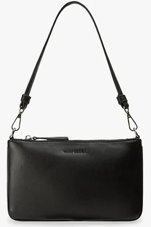Tony Bianco Banjo Black Leather Shoulder Bag