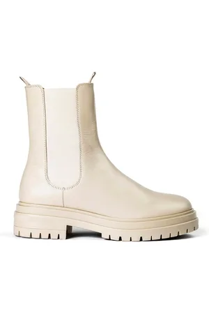 Tony Bianco Wolfe Vanilla Capretto Ankle Boots