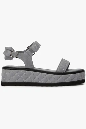 Tony Bianco Zahara Steel Grey Suede Sandals