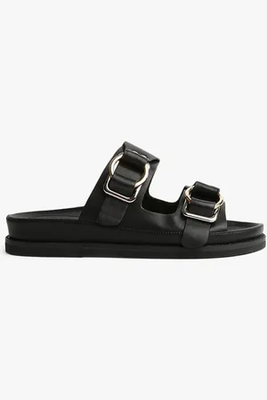 Tony Bianco Hunter Black Como Sandals