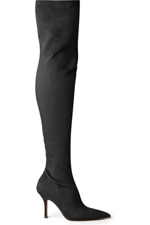 Tony Bianco Kylie Black Stretch Suede Long Boots