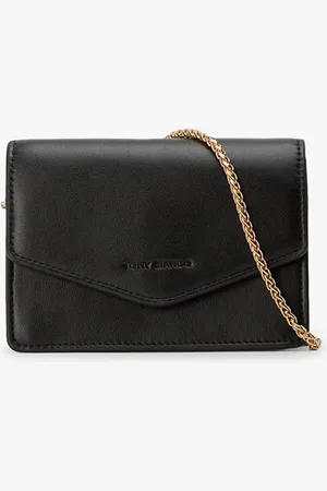 Tony Bianco Dayna Black Leather Cross Body Bag