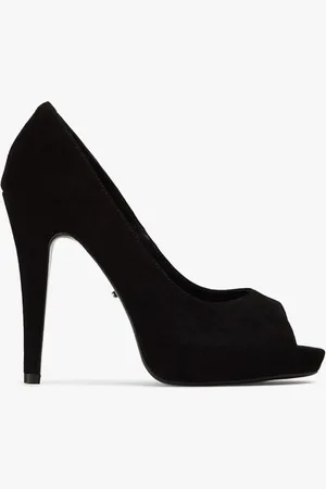 Tony Bianco Lush Black Suede Heels