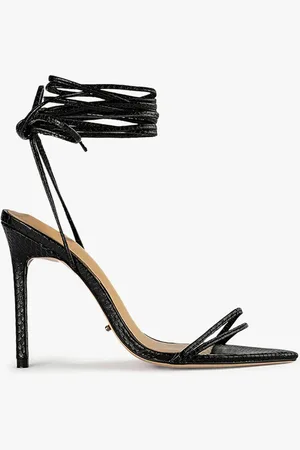 Tony Bianco Millie Black Snake Heels