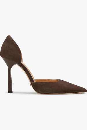 Tony Bianco Gala Espresso Suede Heels