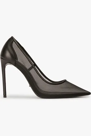 Tony Bianco Apex Black Mesh Heels