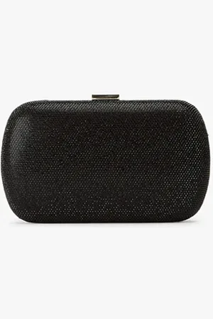 Tony Bianco Cori Black Crystal Clutch