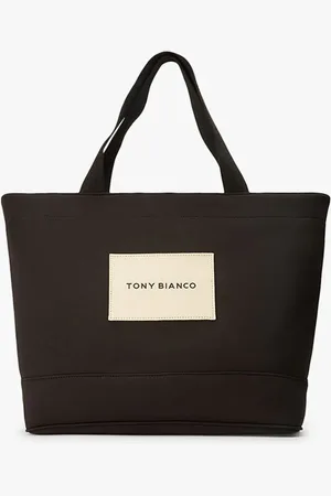 Tony Bianco Jenna Black Scuba Shoulder Bag