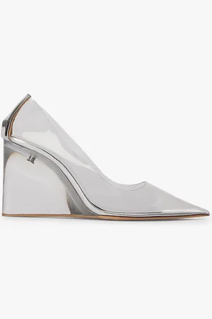 Tony Bianco Dolly Clear Vinylite/Silver Heels