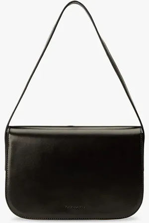 Tony Bianco Cecil Black Leather Shoulder Bag