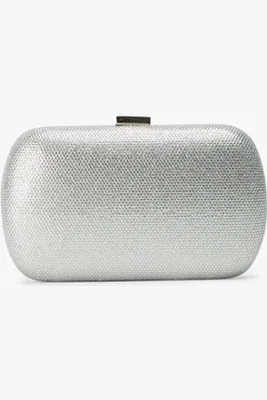 Tony Bianco Cori Silver Crystal Clutch