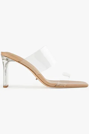 Tony Bianco Chicago Clear Vinylite/Skin Nappa Heels