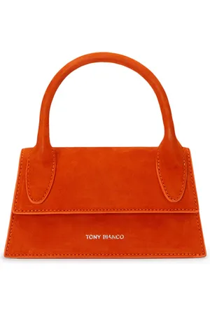 Tony Bianco Mila Aperol Suede Mini Handbags