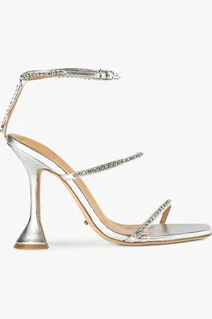 Tony Bianco Shy Silver Nappa Metallic Heels
