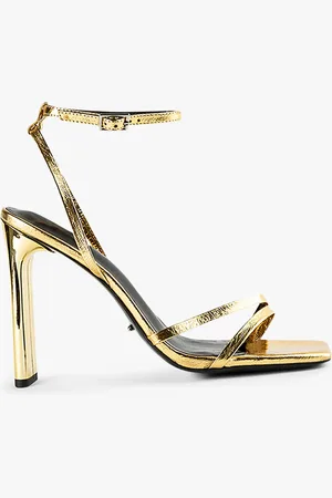 Tony Bianco Fiance Gold Foil Heels
