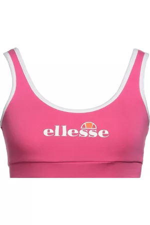 Ellesse bonded 2 pack scalloped bralette in brown and navy