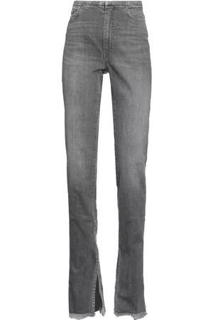 Grey Low Rise Bootcut Jeans