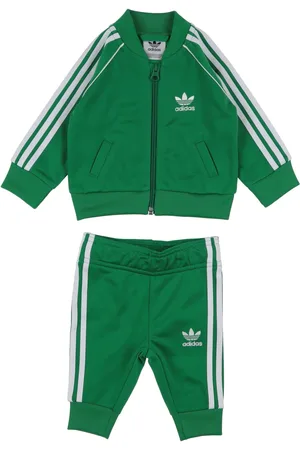 Green baby deals adidas tracksuit