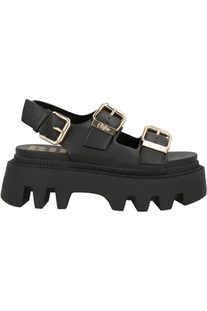 Buffalo Platform Sandals Black for Woman