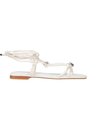 Guess Silus Pearl Embellished Platform Wedge Thong Sandals | Dillard's