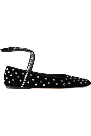 Amina Muaddi Ballet flats